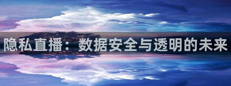 说球帝直播在线观看免费：隐私直播：数据安全与透明的未来